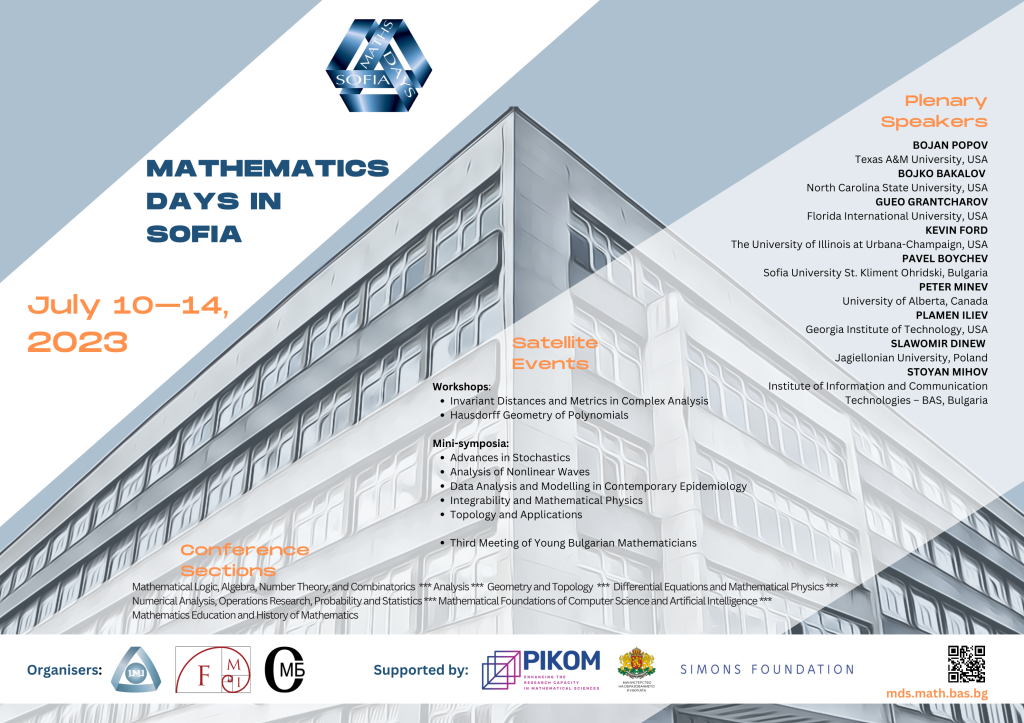 The International Conference Mathematics Days in Sofia more